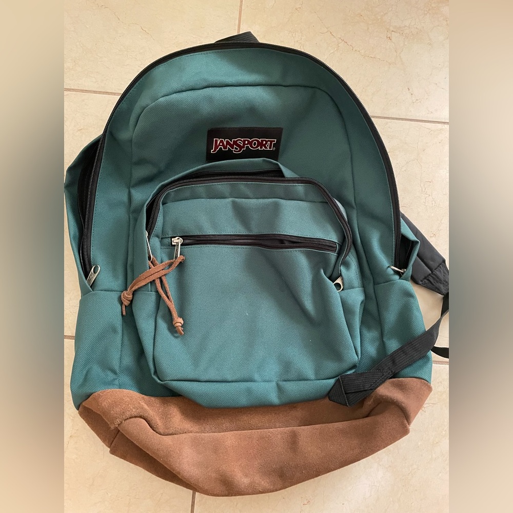 Green Jansport Backpack